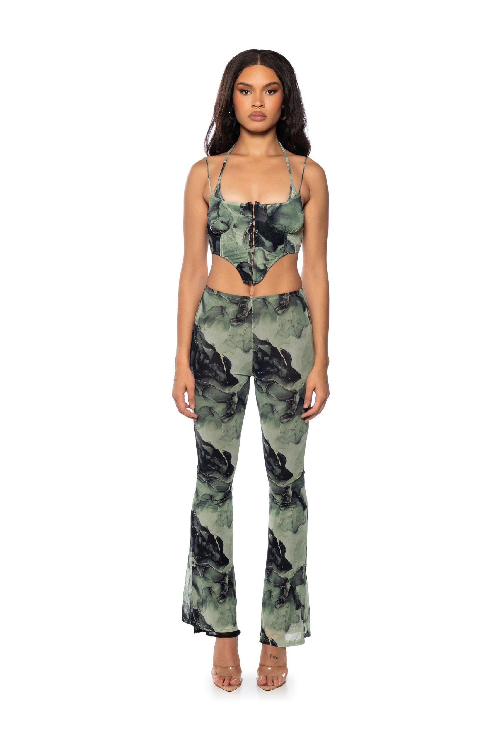 THINK ABOUT ME MESH CORSET TOP Product Image