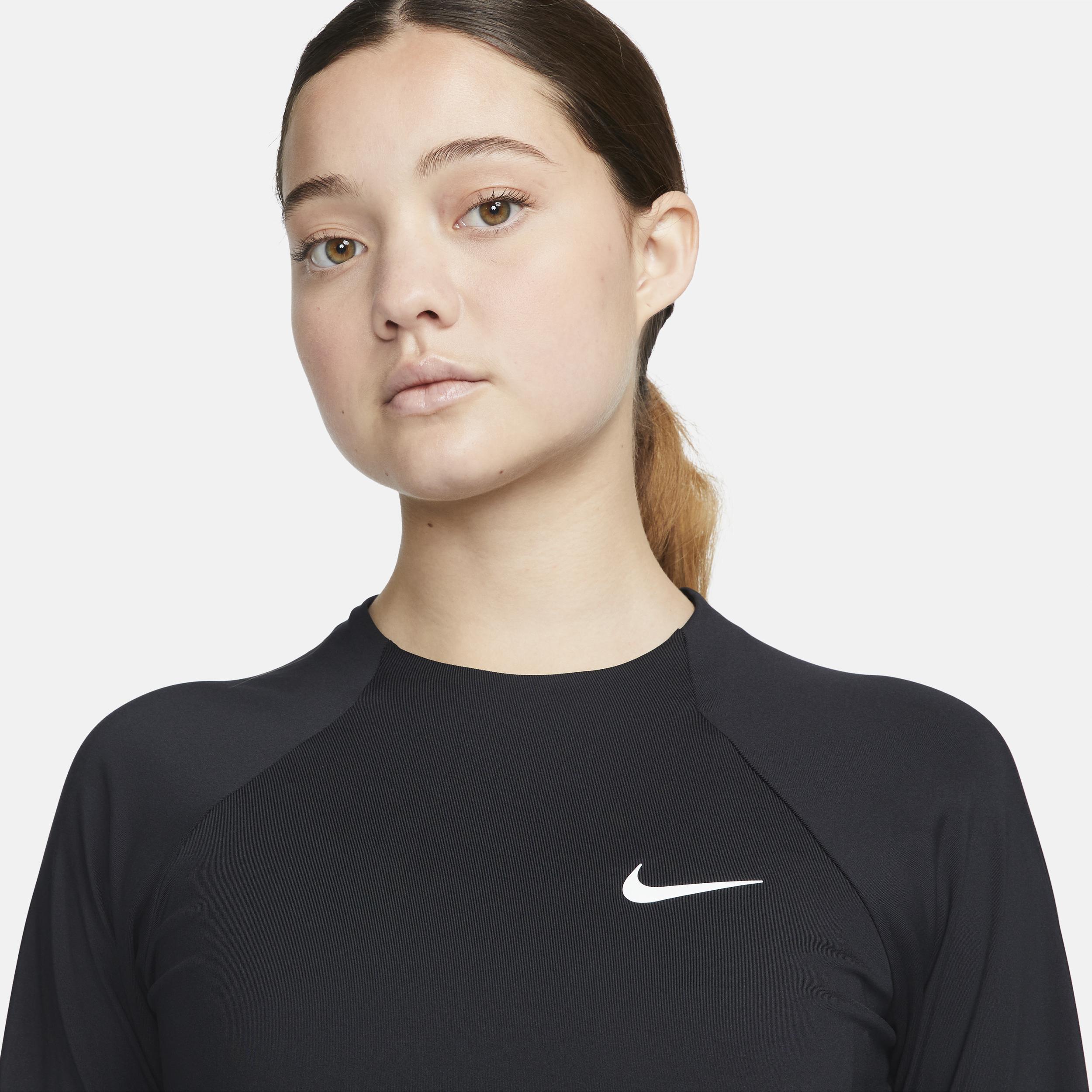 Nike Women's Essential Long-Sleeve Hydroguard Swim Shirt Product Image
