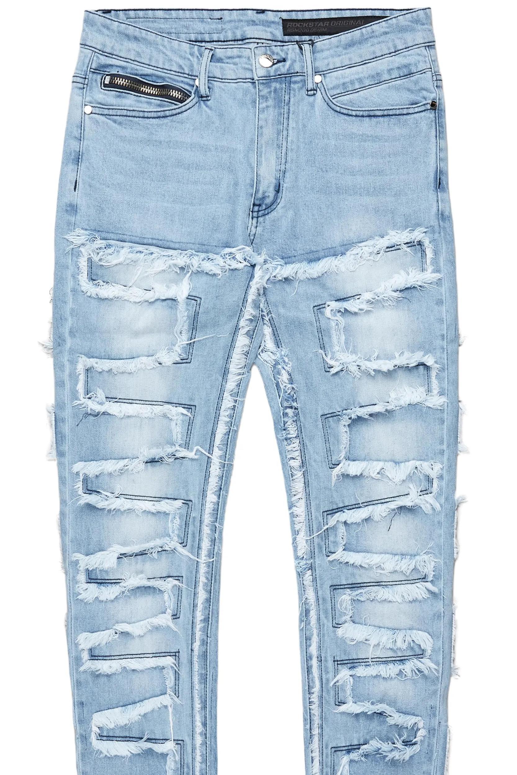 Shake Light Blue Slim Fit Jean Male Product Image