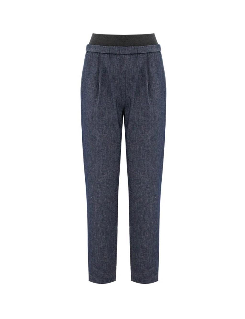 FABIANA FILIPPI Trousers In Dark Blue Product Image