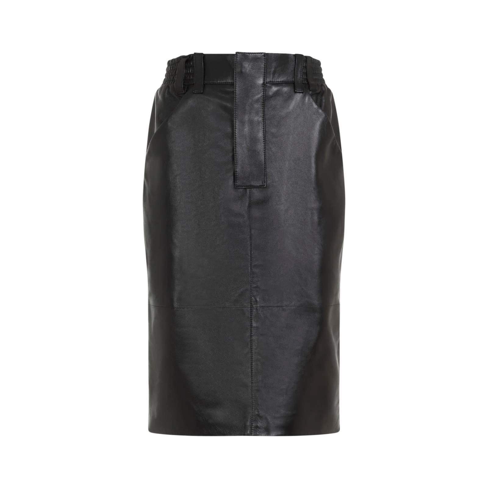 SAINT LAURENT Midi Skirt 36 In Grey Product Image