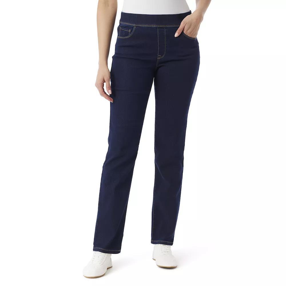 Women's Gloria Vanderbilt Knitology Amanda Pull-on Jeans, Size: Large, Terno Product Image