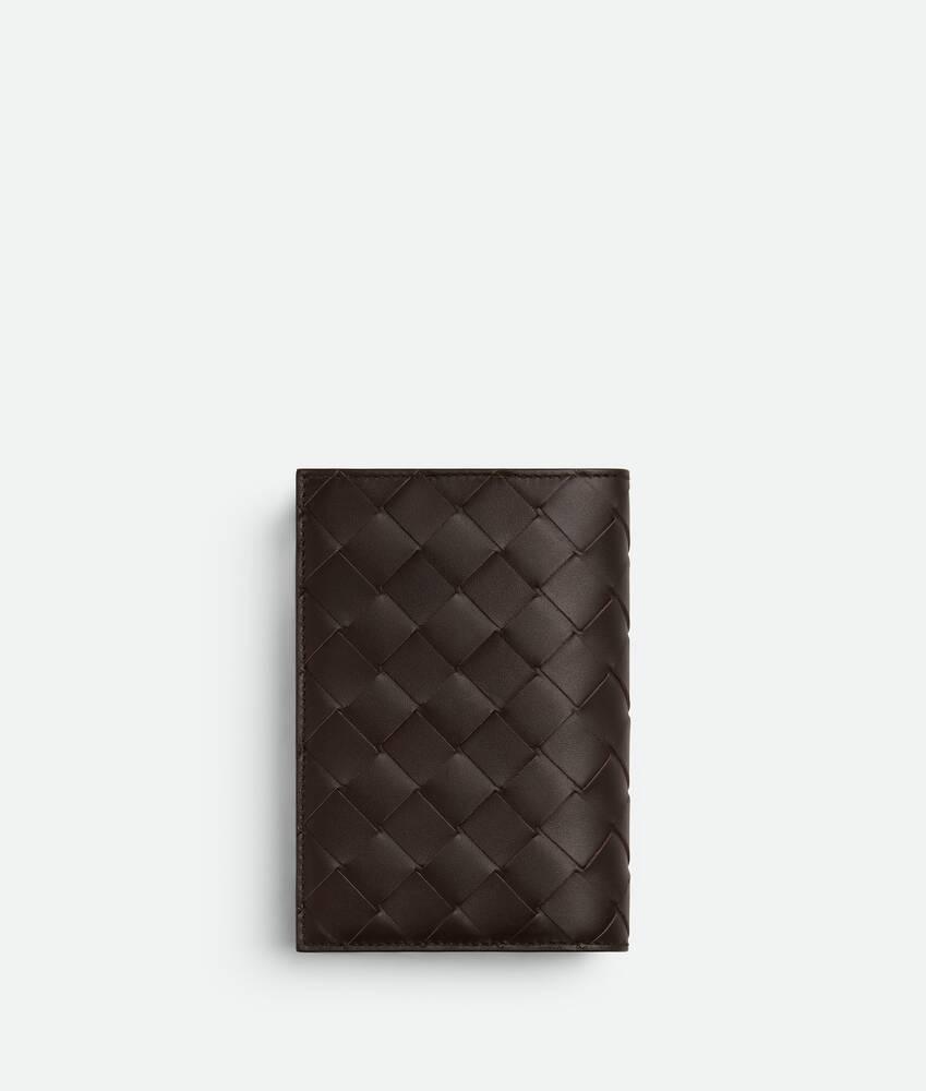 Men's Intrecciato Medium Bi-Fold With L-Zip in Fondant/matcha Product Image