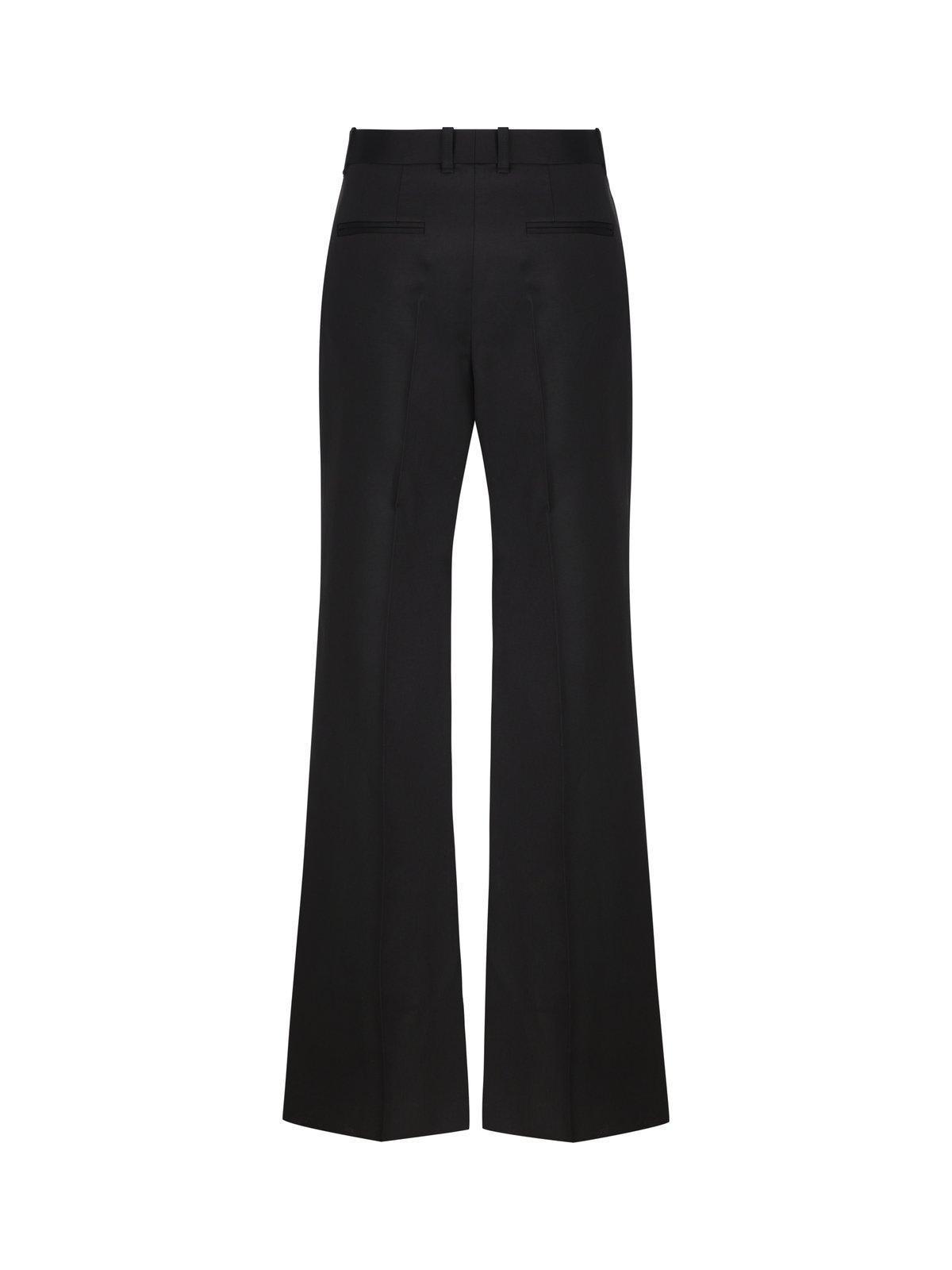 CHLOÉ Wide-leg Flared Trousers In Blue Product Image