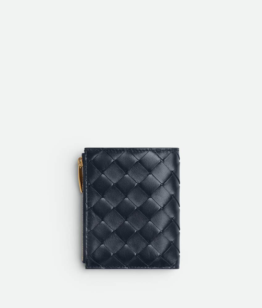 Women's Intrecciato Small Bi-Fold Wallet in Space Product Image