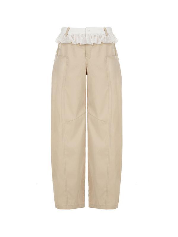 Lace Cargo Pants Product Image