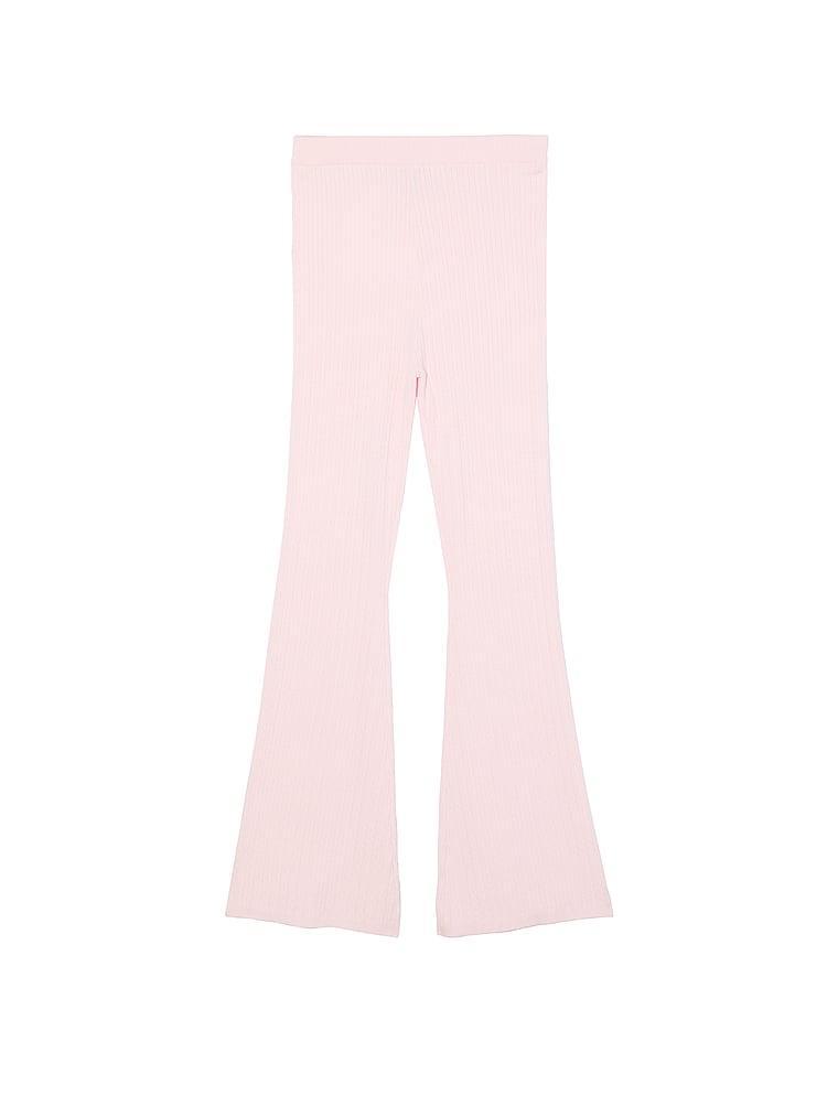 Luxe Cable-Knit Flare Lounge Pants Product Image