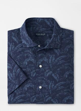 Men's Marius Cotton Tropical-Print Short-Sleeve Shirt Product Image