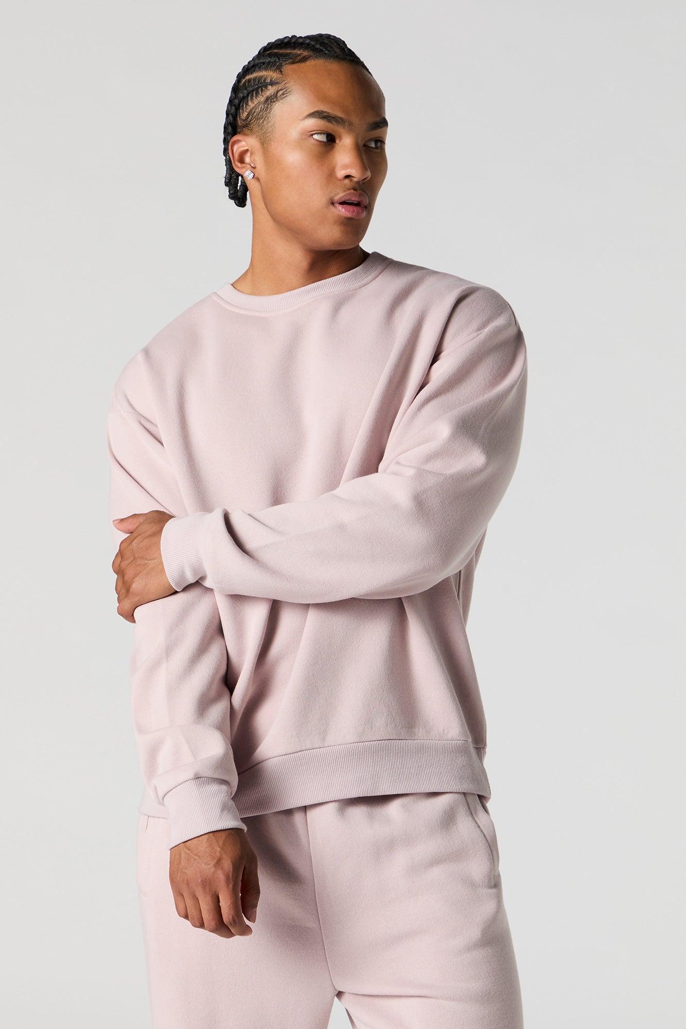 Solid Fleece Sweatshirt Male Product Image