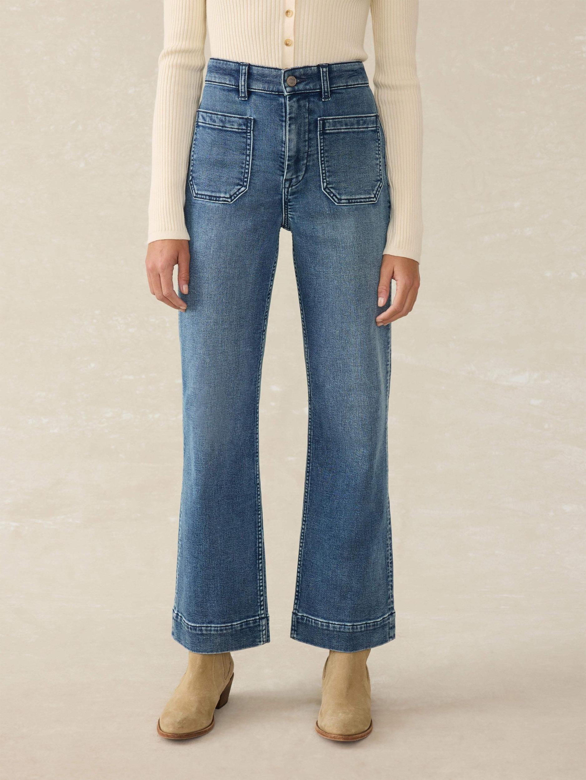 Stretch Terry Patch Pocket Ankle Pant - Riverton Wash Female Product Image