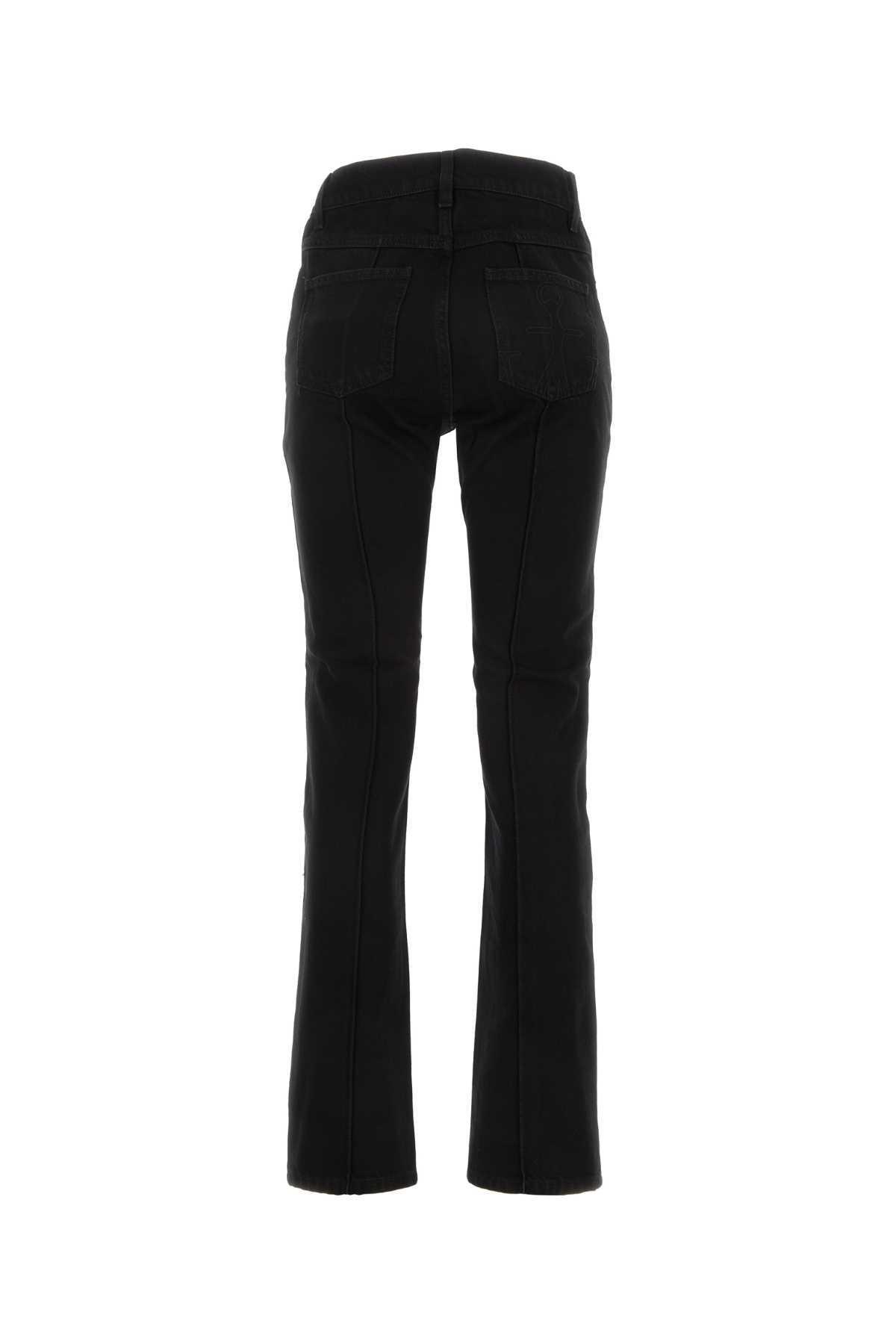 JW ANDERSON Black Denim Women Jeans Product Image