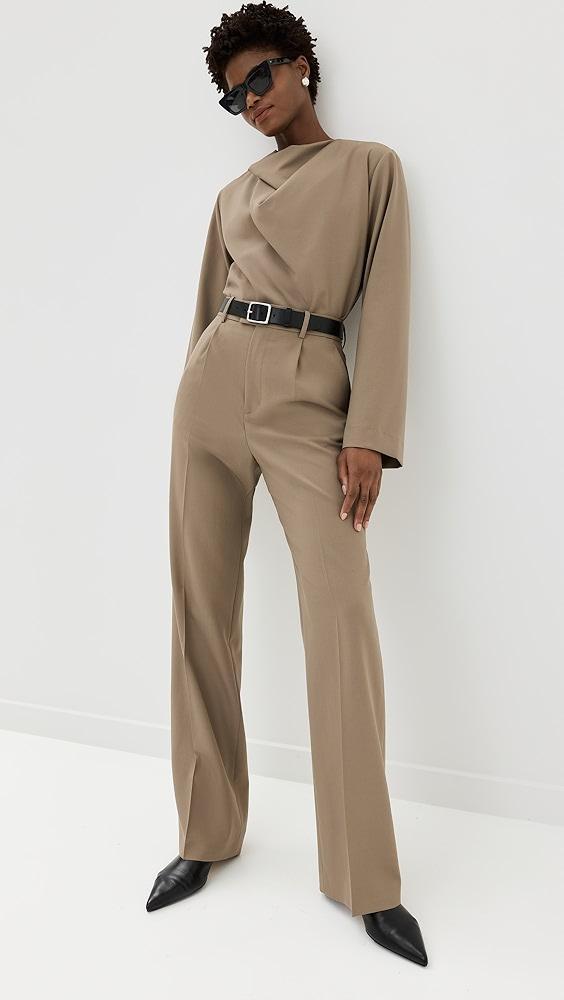 Róhe Draped Wool Top | Shopbop Product Image