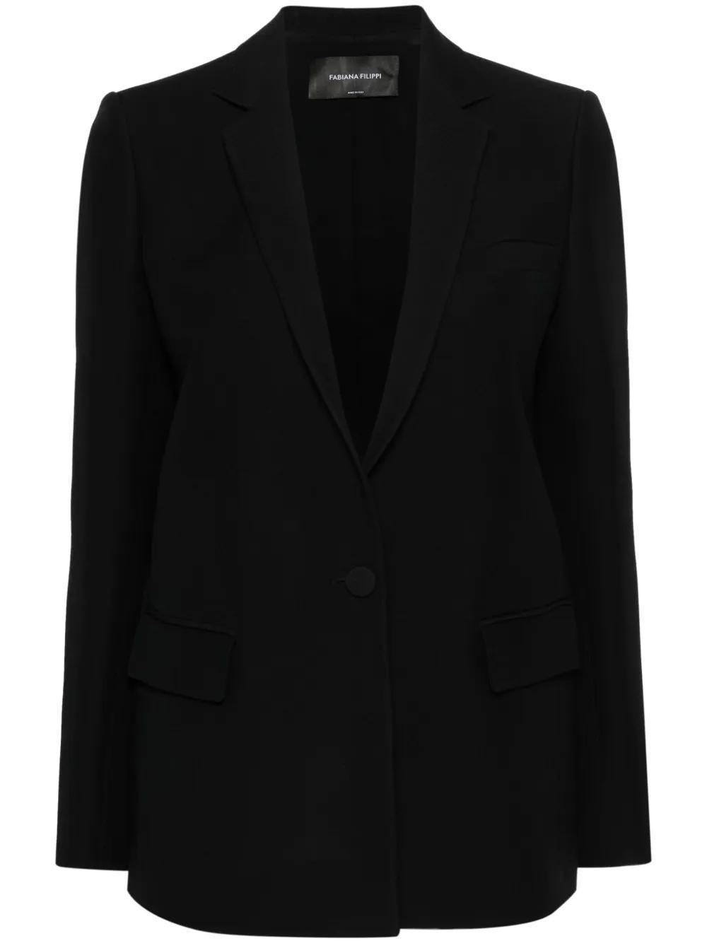 FABIANA FILIPPI Single-breasted Blazer In Black Product Image