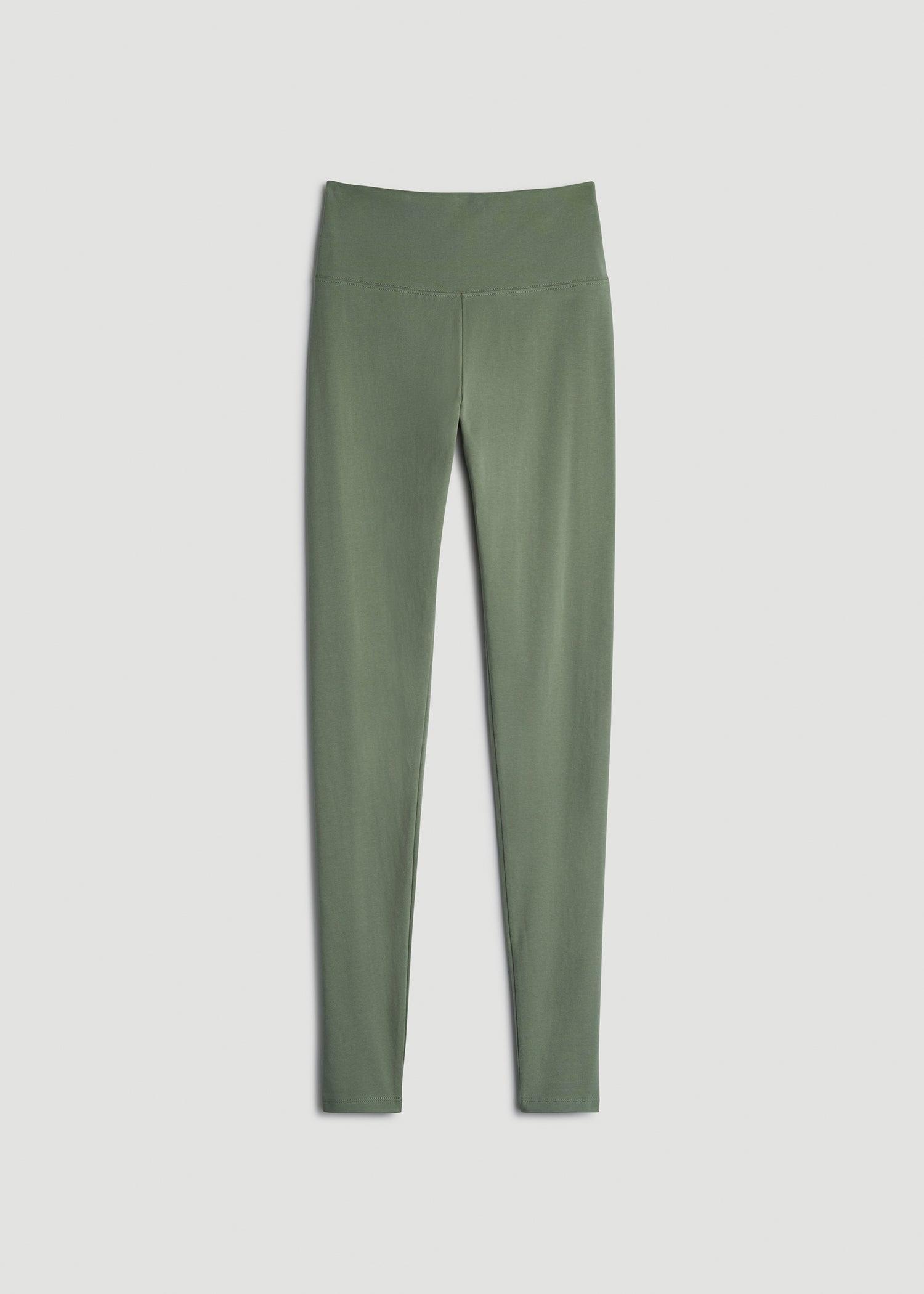 Women's Tall Cotton Leggings in Dark Seagrass Product Image