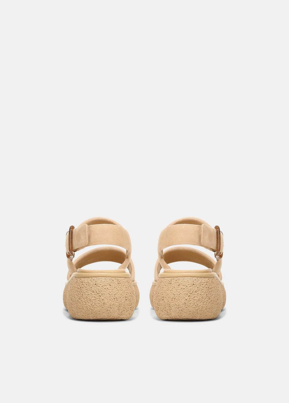 Womens Laguna Suede Leather Platform Sandal, Blonde, Size 5 Vince Product Image