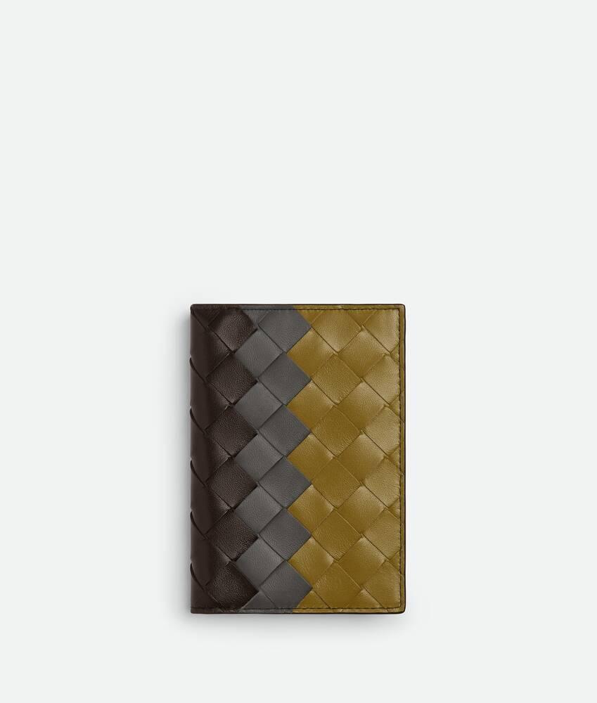 Men's Intrecciato Passport Case in Fondant/lapilli/limonite Product Image