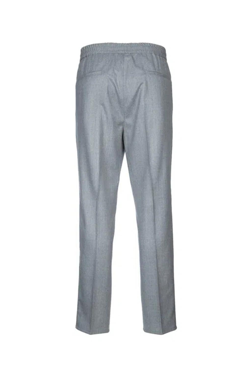BRUNELLO CUCINELLI Drawstring-waist Trousers In Grey Product Image