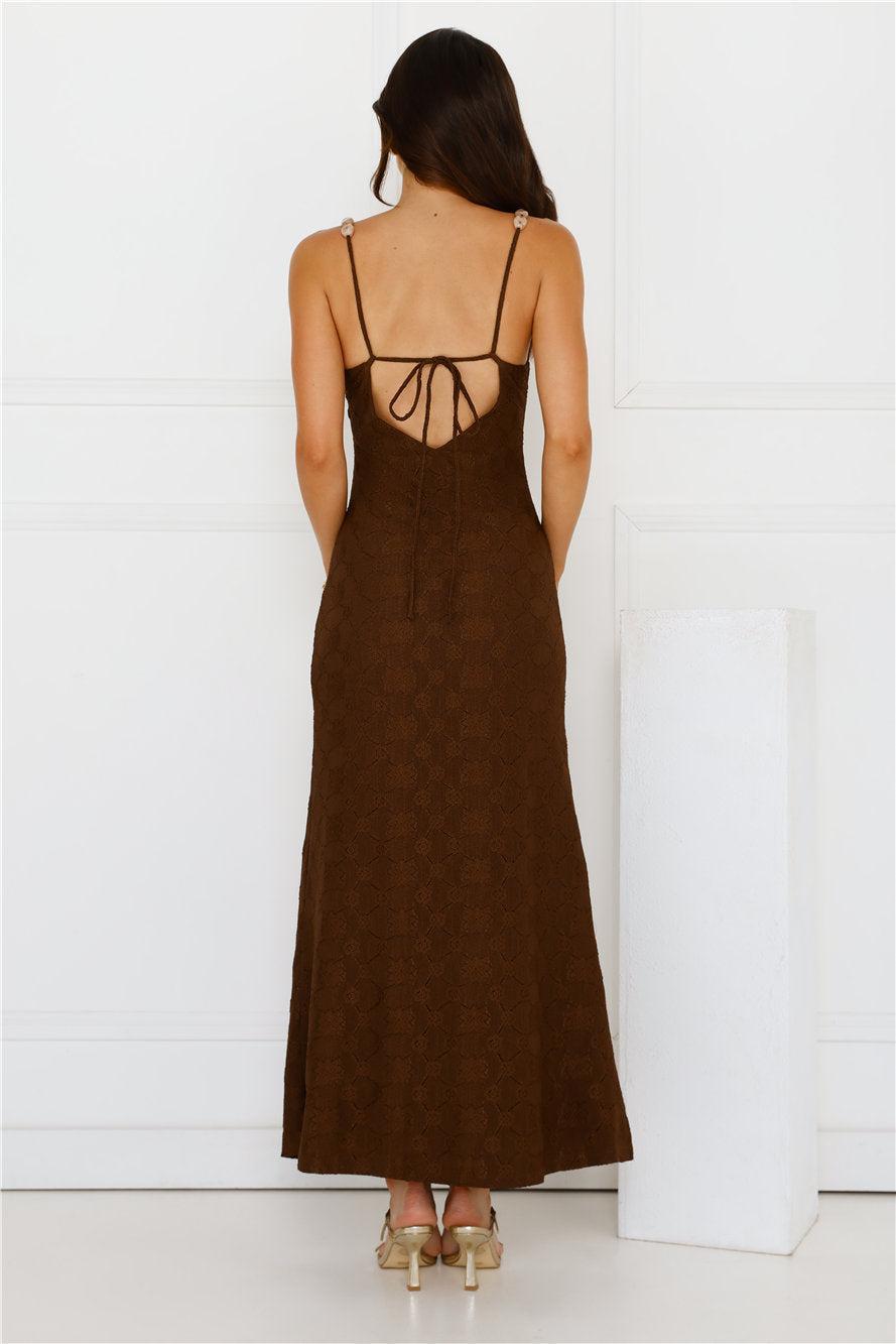 You Got This Maxi Dress Brown Product Image