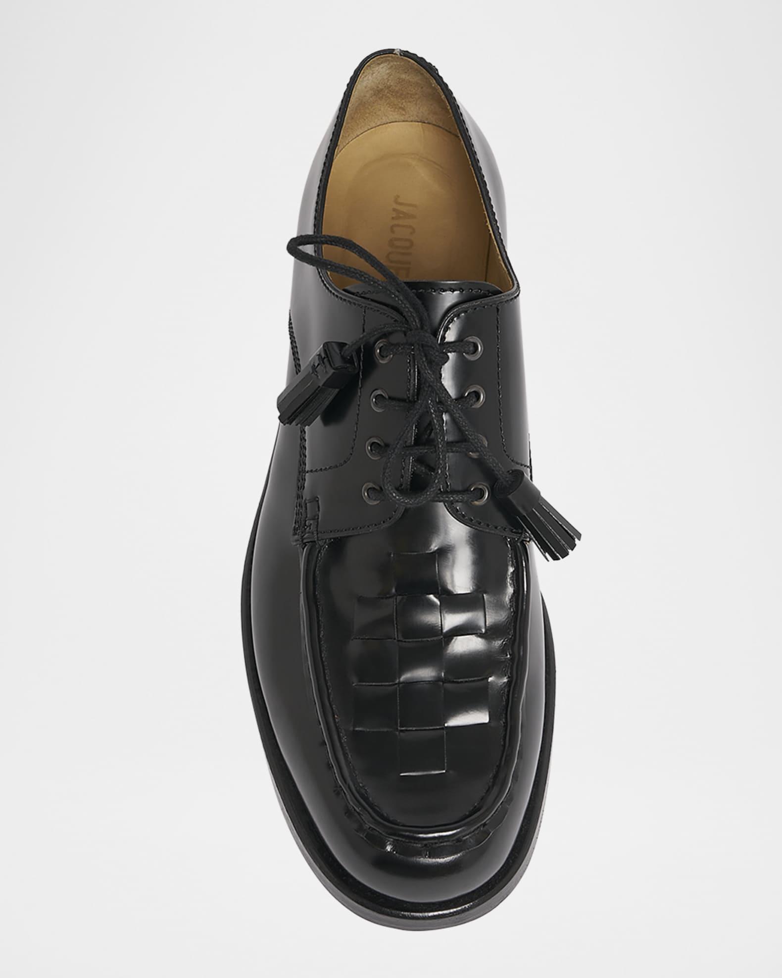 Men's Les Derbies Tressees Leather Derby Shoes Product Image