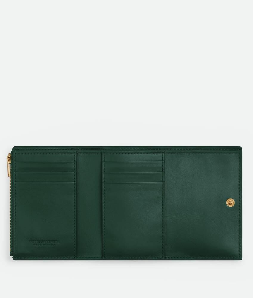 Women's Cassette Tri-Fold Wallet in Emerald green Product Image