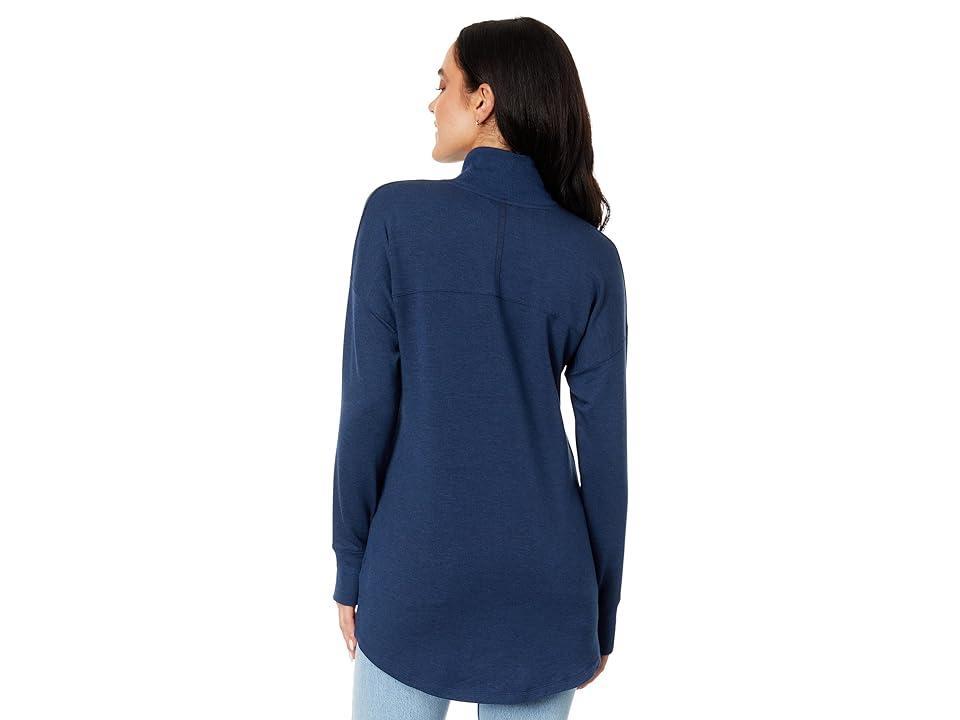 L.L.Bean SoftFlex Mock Neck Pullover Heather) Women's Clothing Product Image