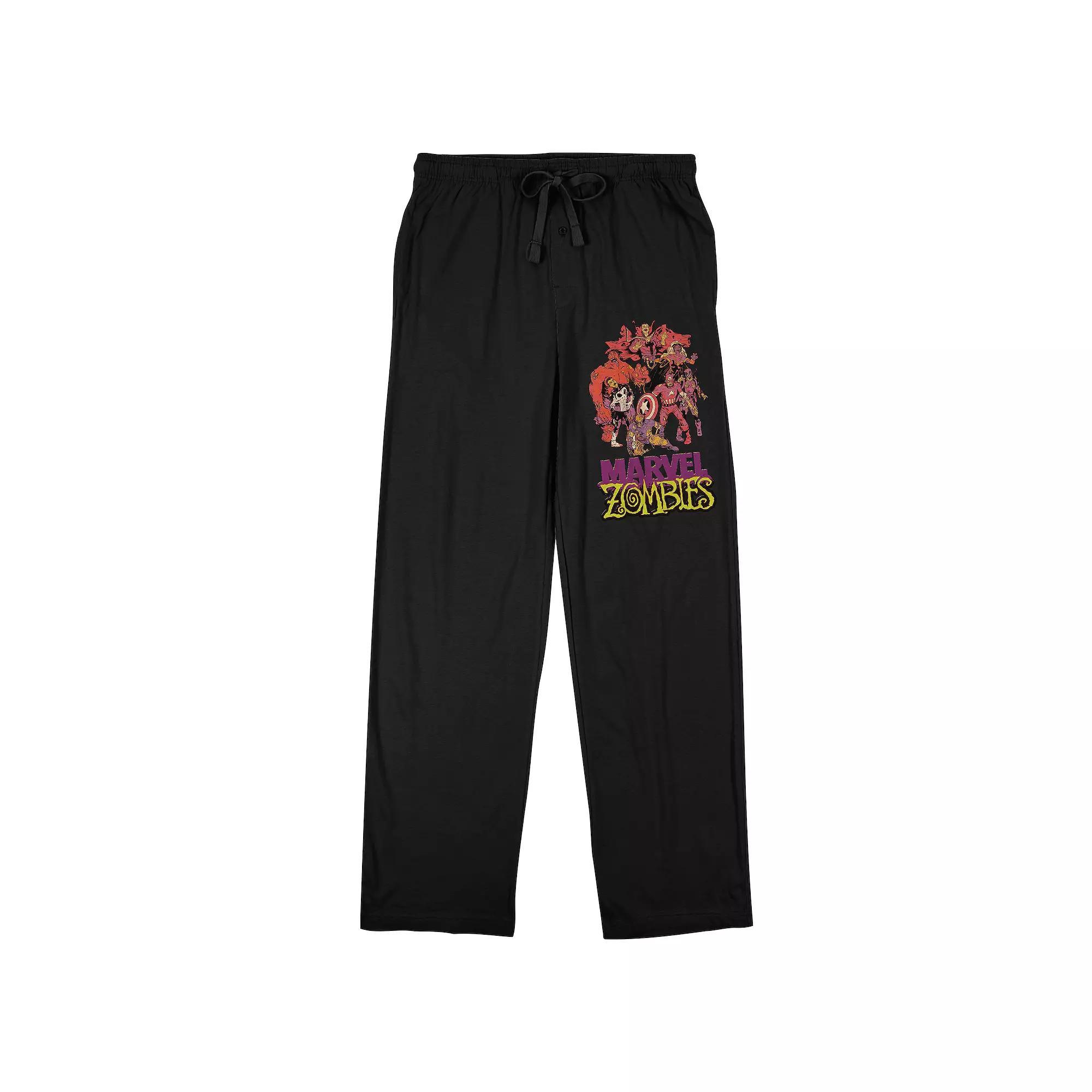 Men's Marvel Zombies Sleep Pants, Size: Small, Black Product Image