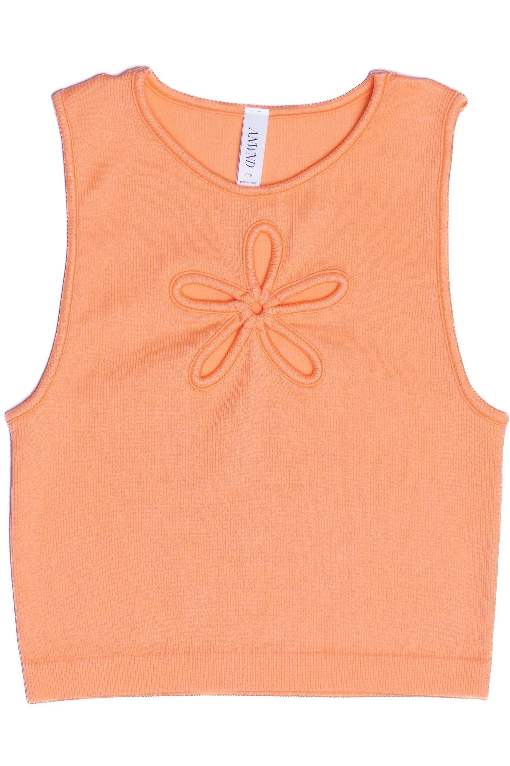 Flower Cut Out Seamless Tank Top Product Image