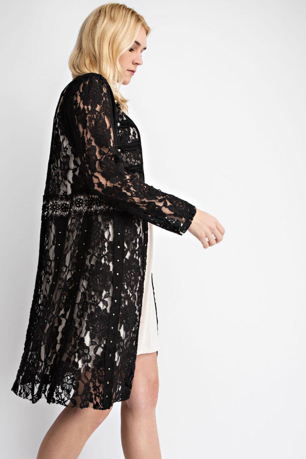 Lace With Suede Mix Jacket Product Image