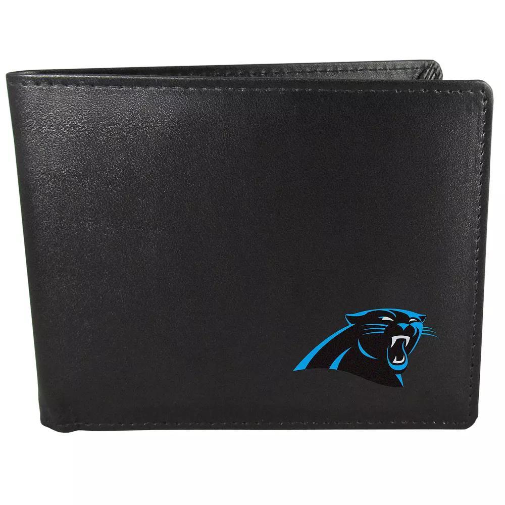 Men's Carolina Panthers Logo Bi-Fold Wallet, Black Product Image