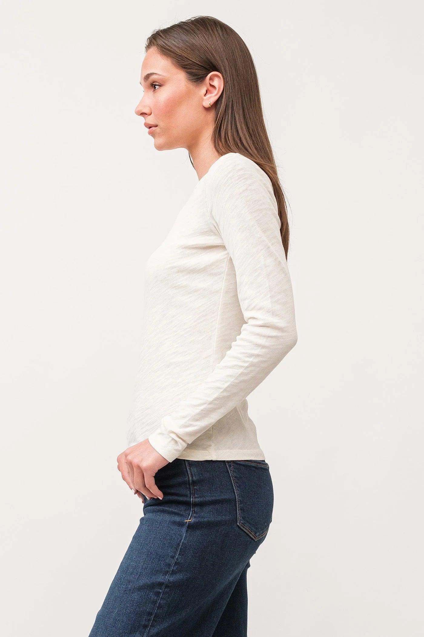 Nina Crew Neck Perfect Layering Tee Product Image