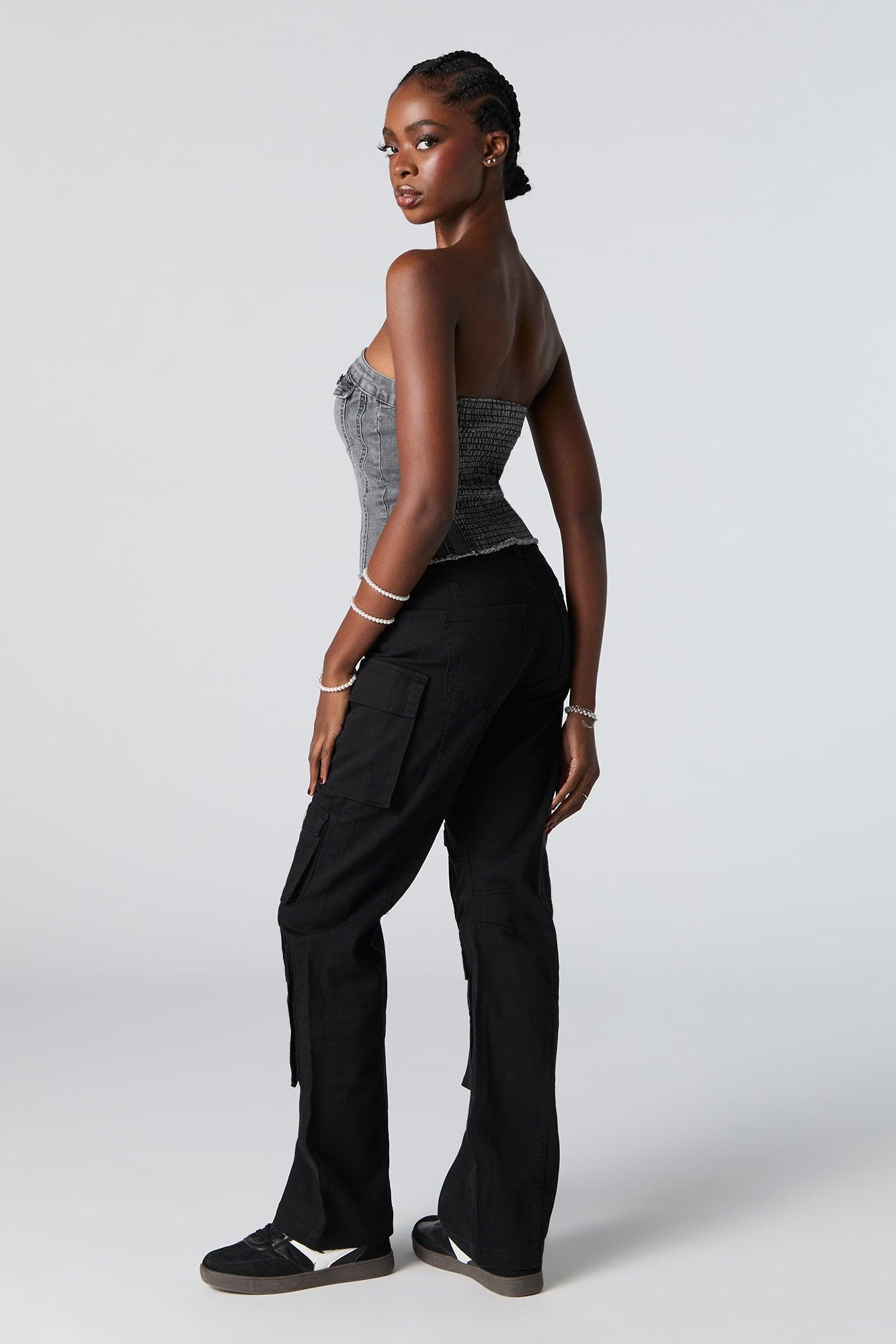Multi Pocket Straight Leg Cargo Pant Female Product Image