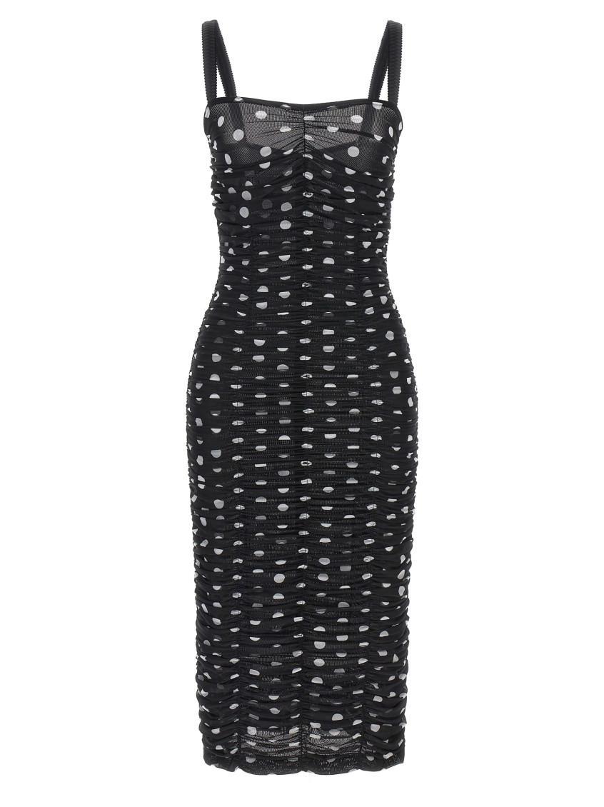 DOLCE & GABBANA Women Abito Mambo Italiano In Black Product Image