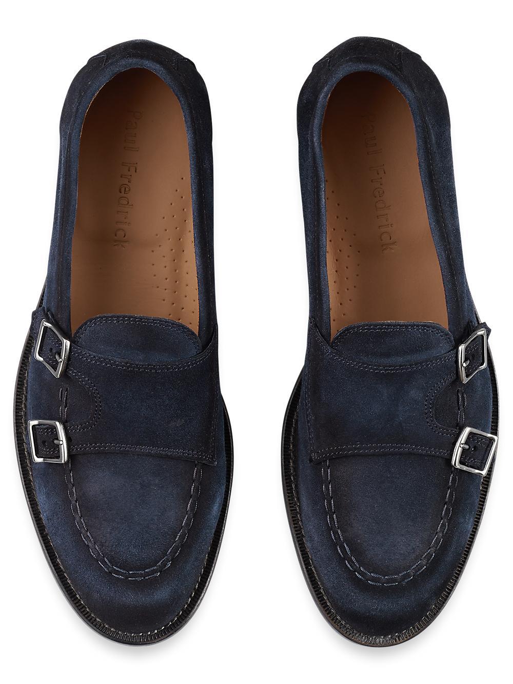 Randolph Monk Strap Loafer - Navy Product Image
