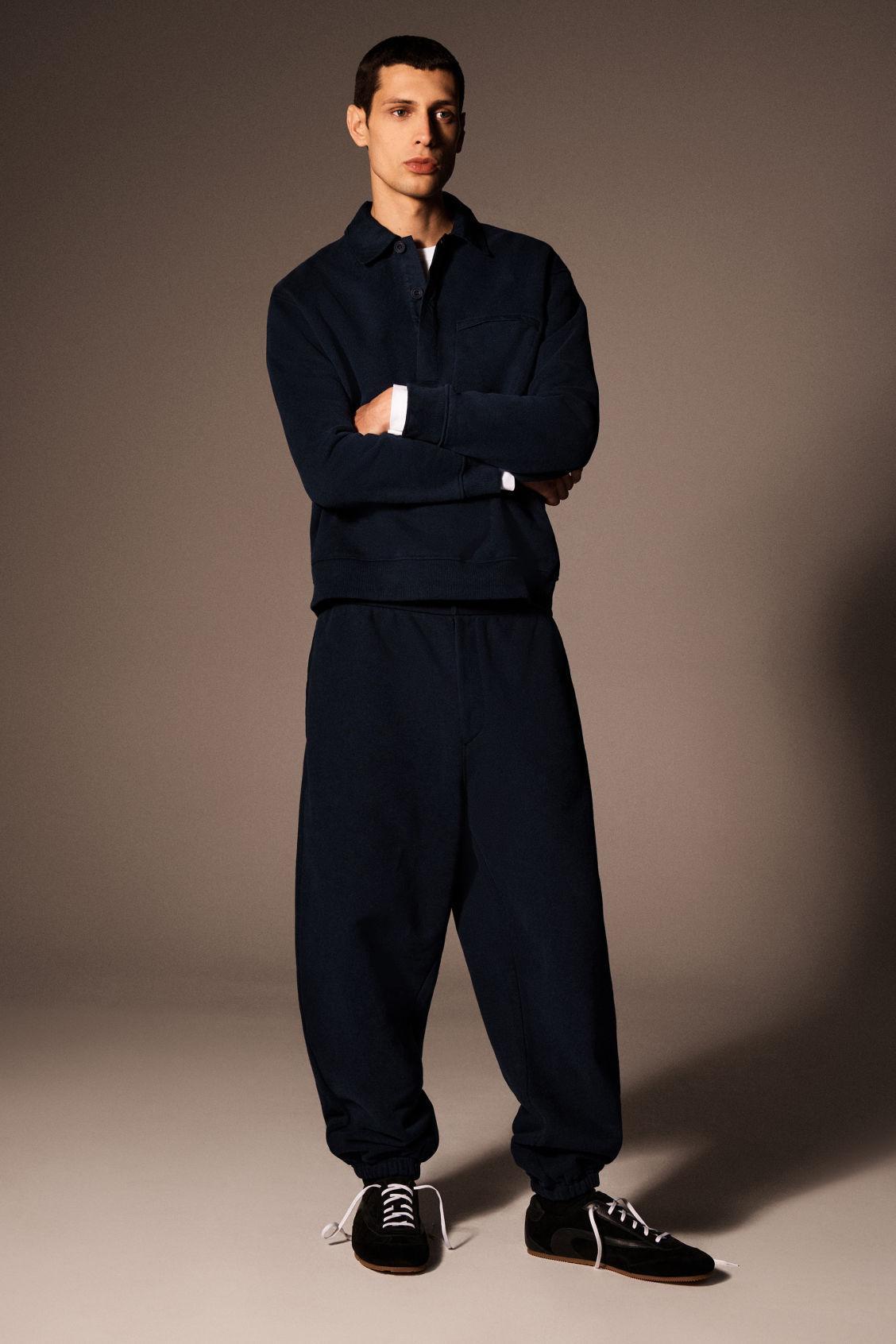 RELAXED HALF-PLACKET POLO SWEATSHIRT Product Image