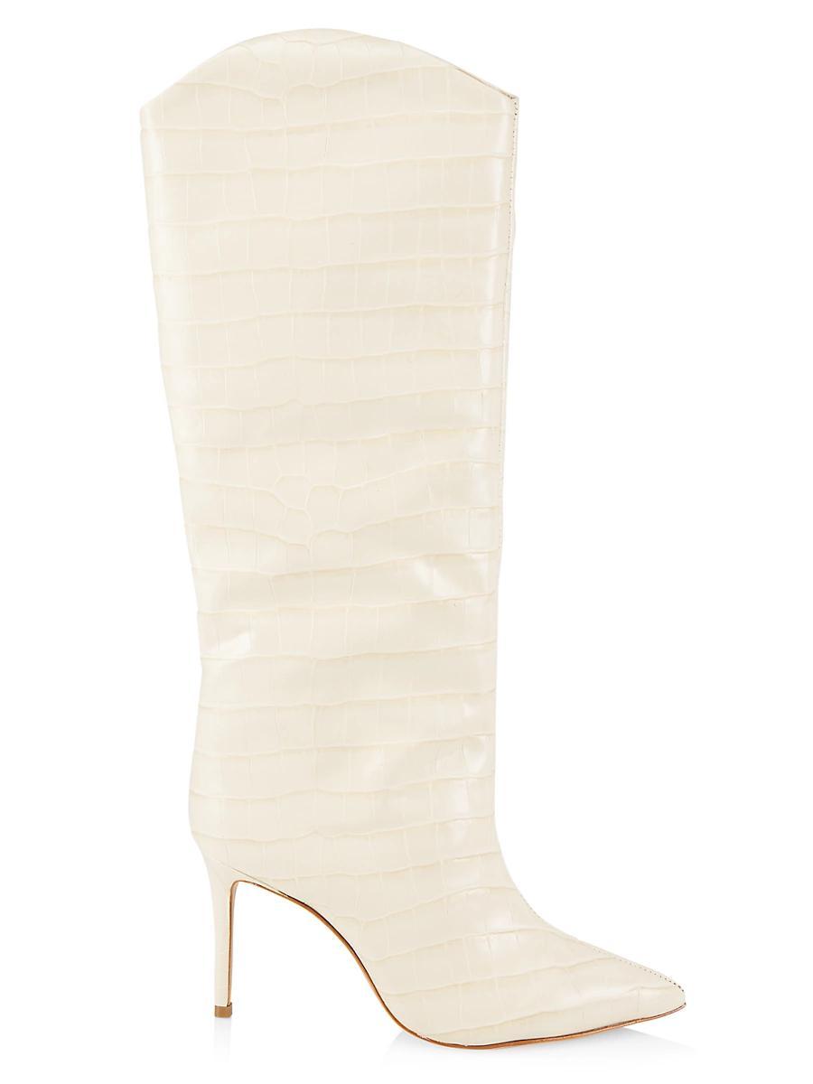 Maryana Crocodile-Embossed Leather Boot Product Image