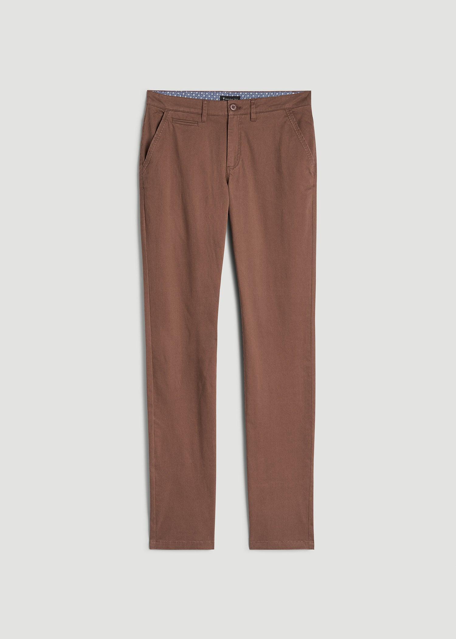 Carman TAPERED Chinos for Tall Men in Otter Brown Product Image
