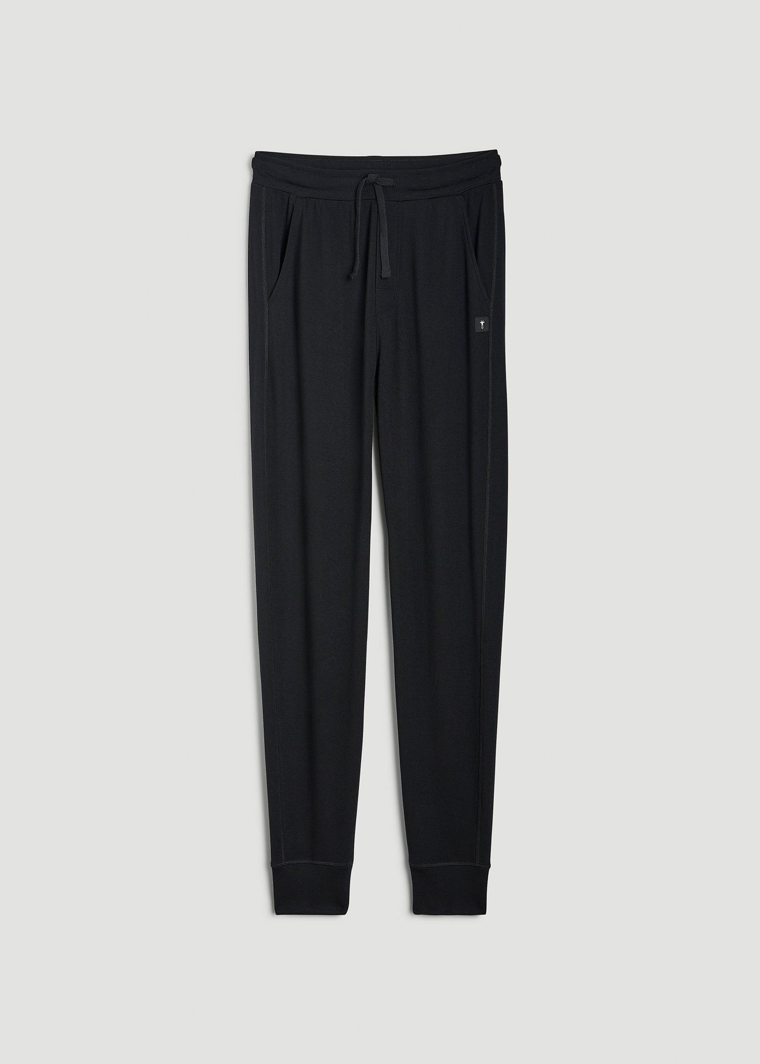 Sleep Joggers for Tall Men in Black Product Image