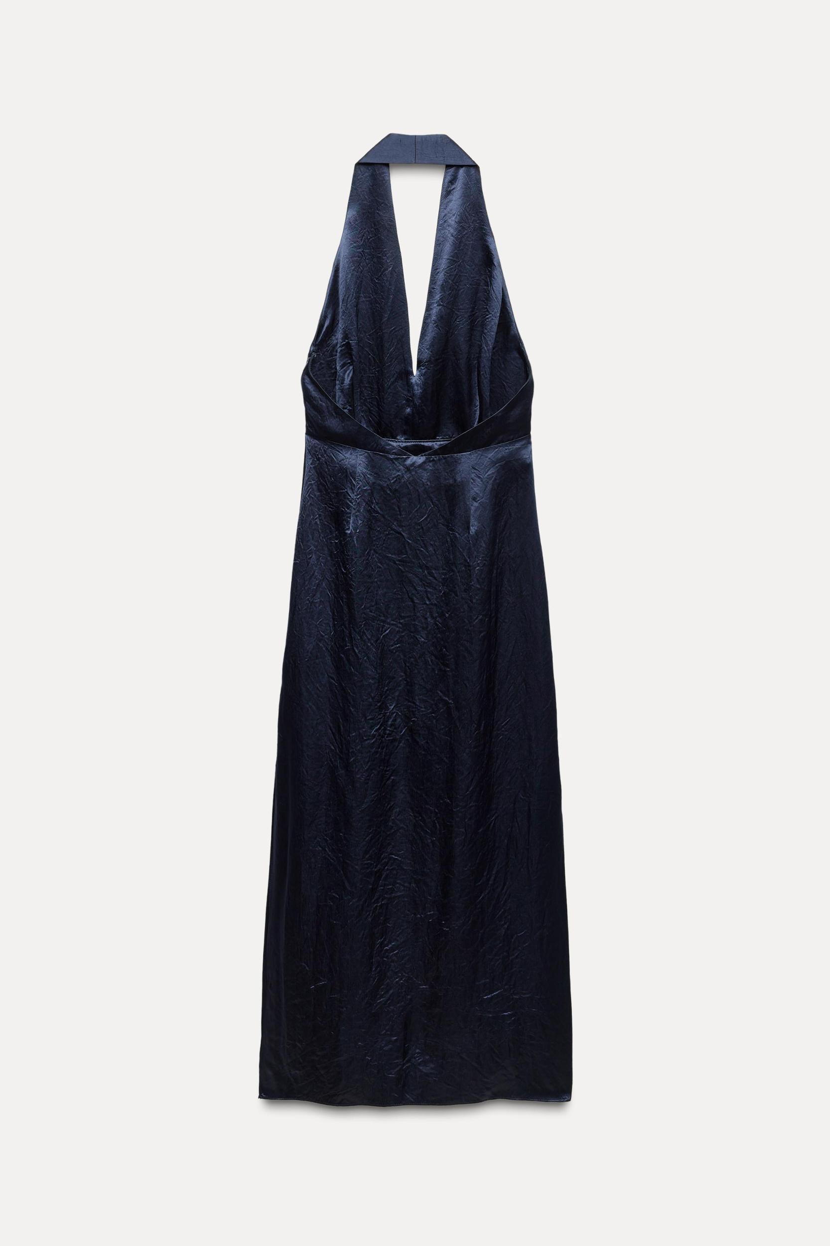 ZW COLLECTION SATIN EFFECT HALTER DRESS Product Image