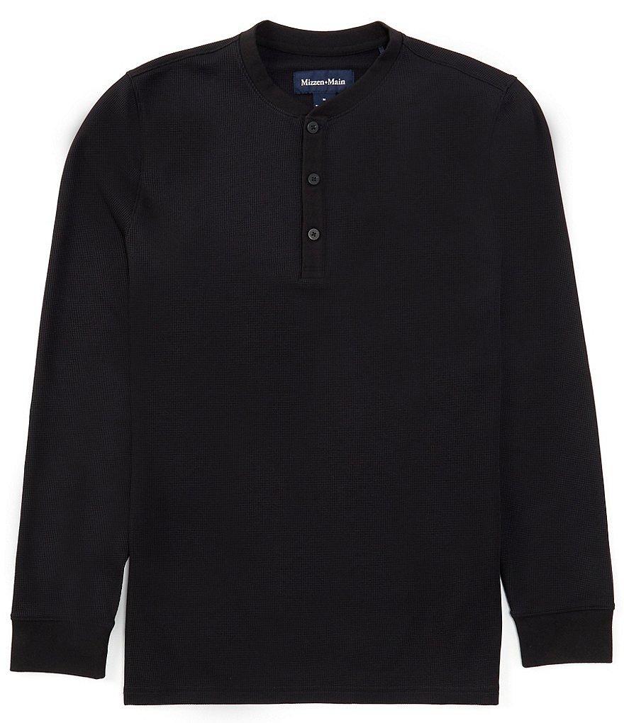 Mizzen+Main Henderson Long Sleeve Henley Shirt Product Image
