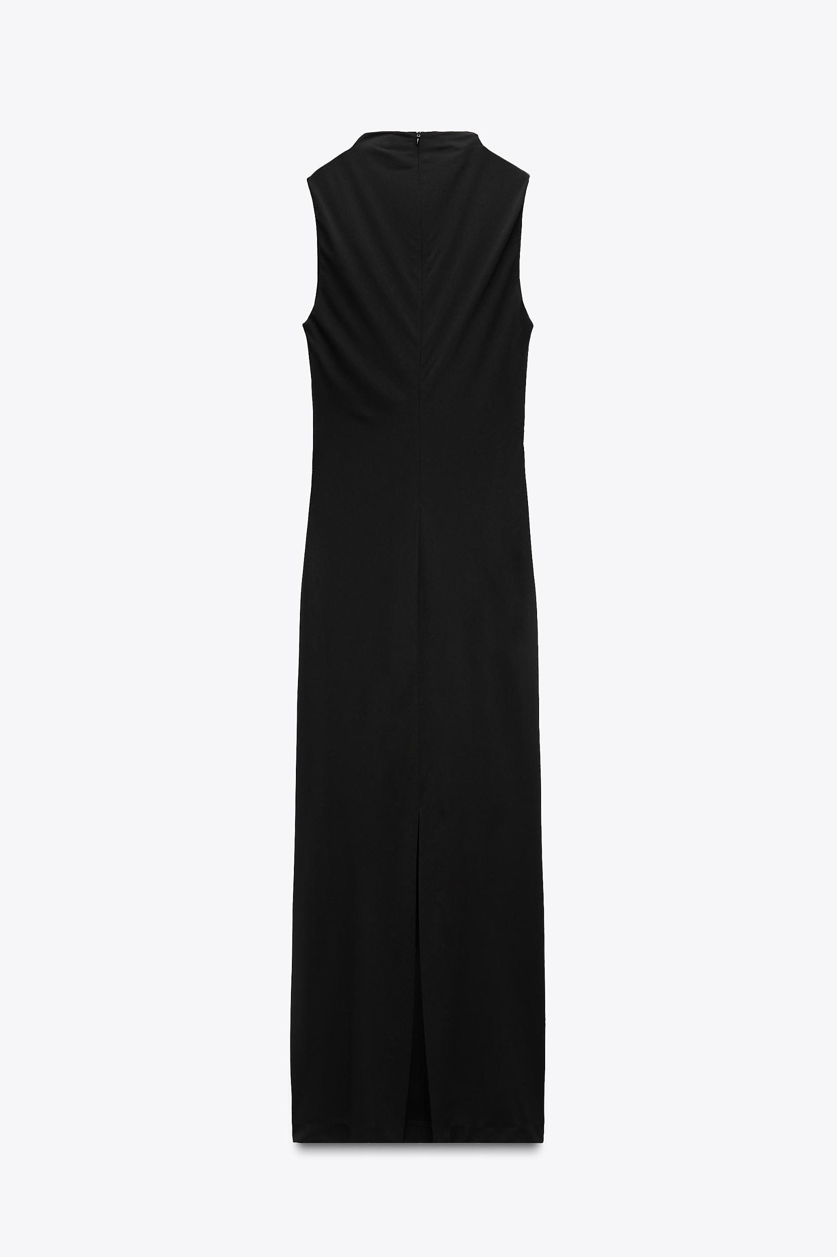 RUCHED MIDI DRESS Product Image
