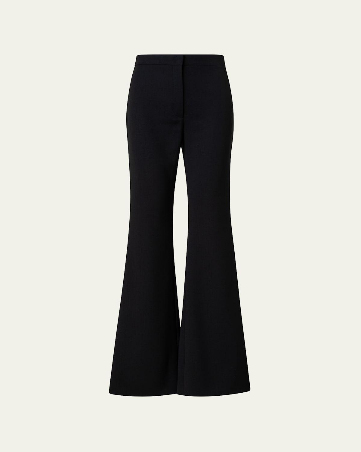 Courtney Wool Crepe Bootcut Pants Product Image