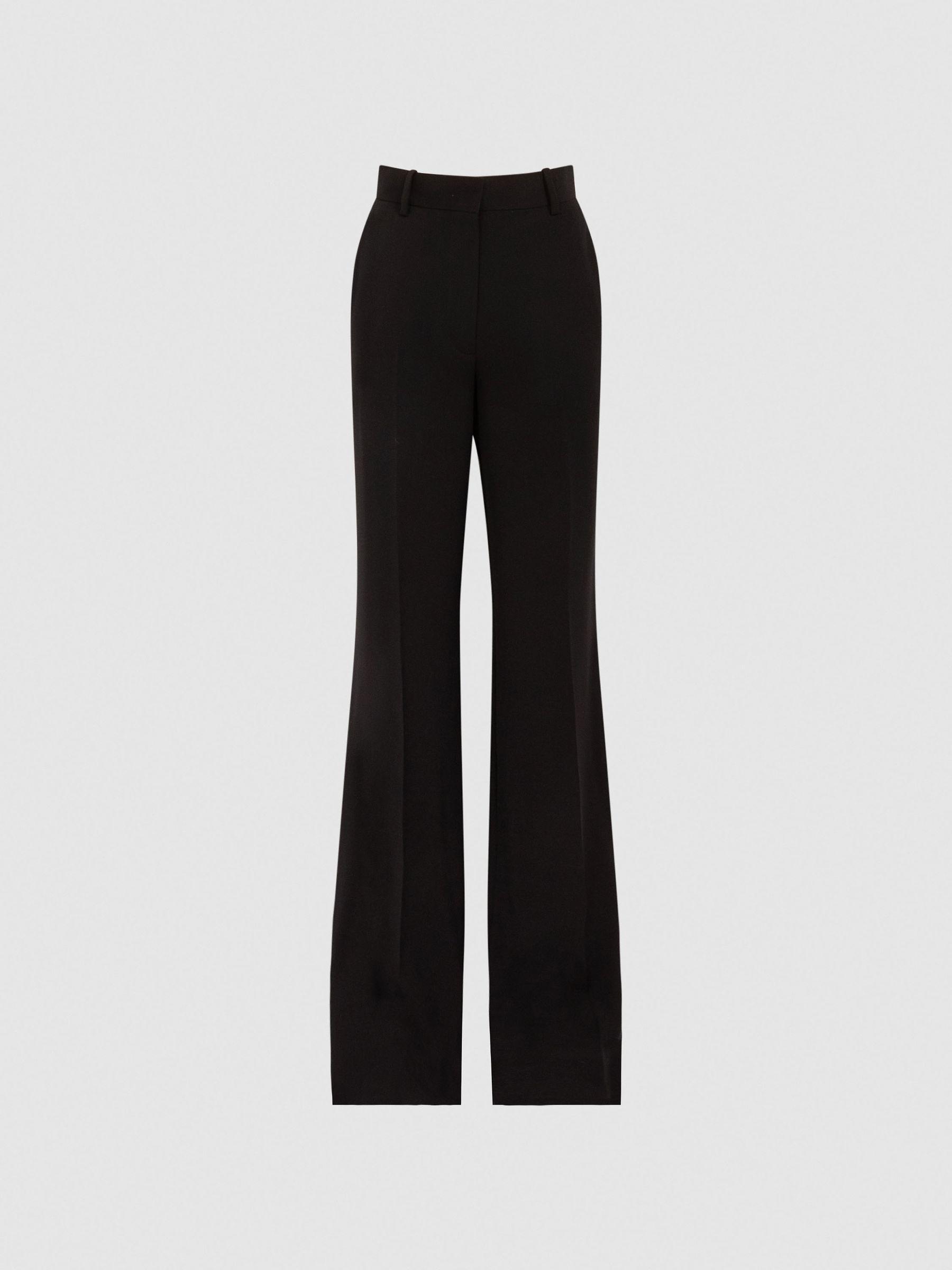 Wide Leg Suit Trousers in Black Product Image