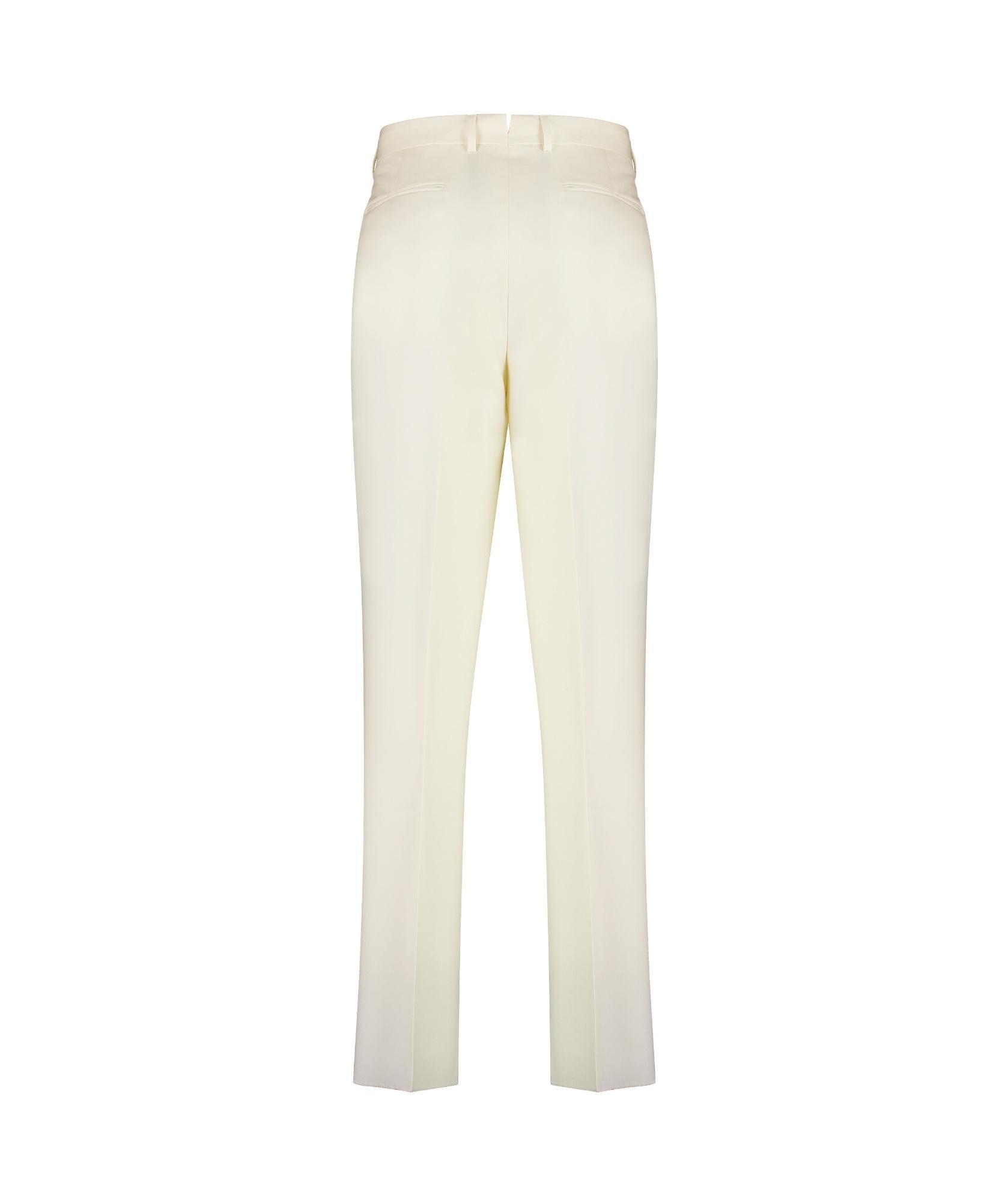 ZEGNA Wool Trousers In Beige Product Image