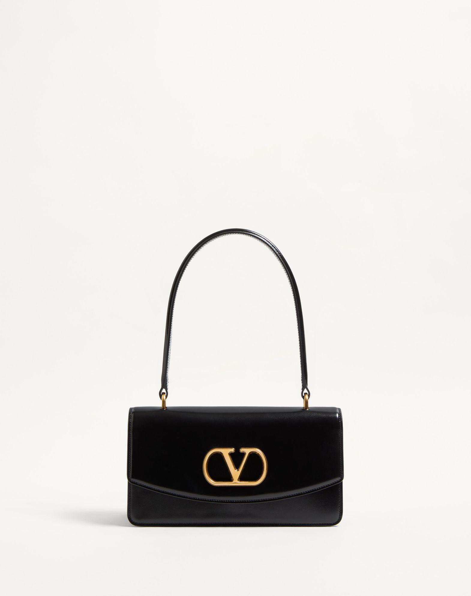 Valentino Garavani Vain Bag With Handle In Shiny Calfskin Product Image