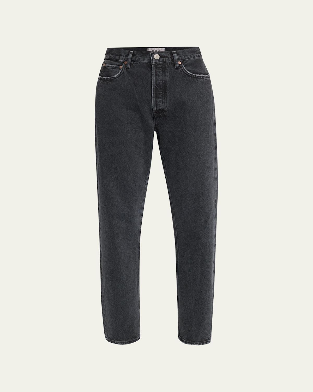 AGOLDE 90s Pinch Waist High Rise Straight Jeans Black Tea 29 Product Image