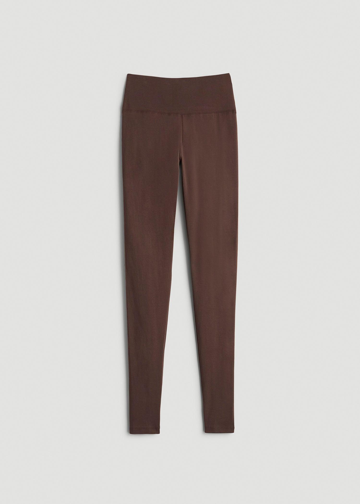 Women's Tall Cotton Leggings in Chocolate Female Product Image