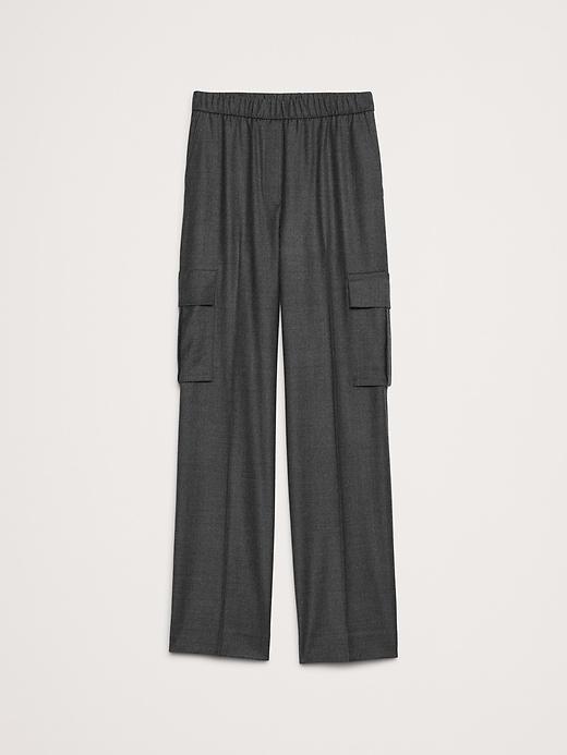 Pull-On Wool Flannel Cargo Pant Product Image