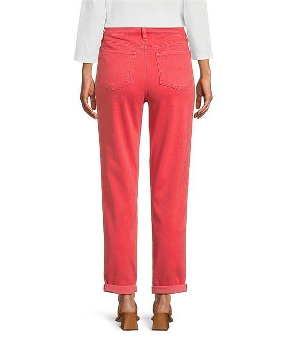 Tommy Bahama Leila Sunwashed Twill Mid Rise Ankle Length Boyfriend Jeans Product Image