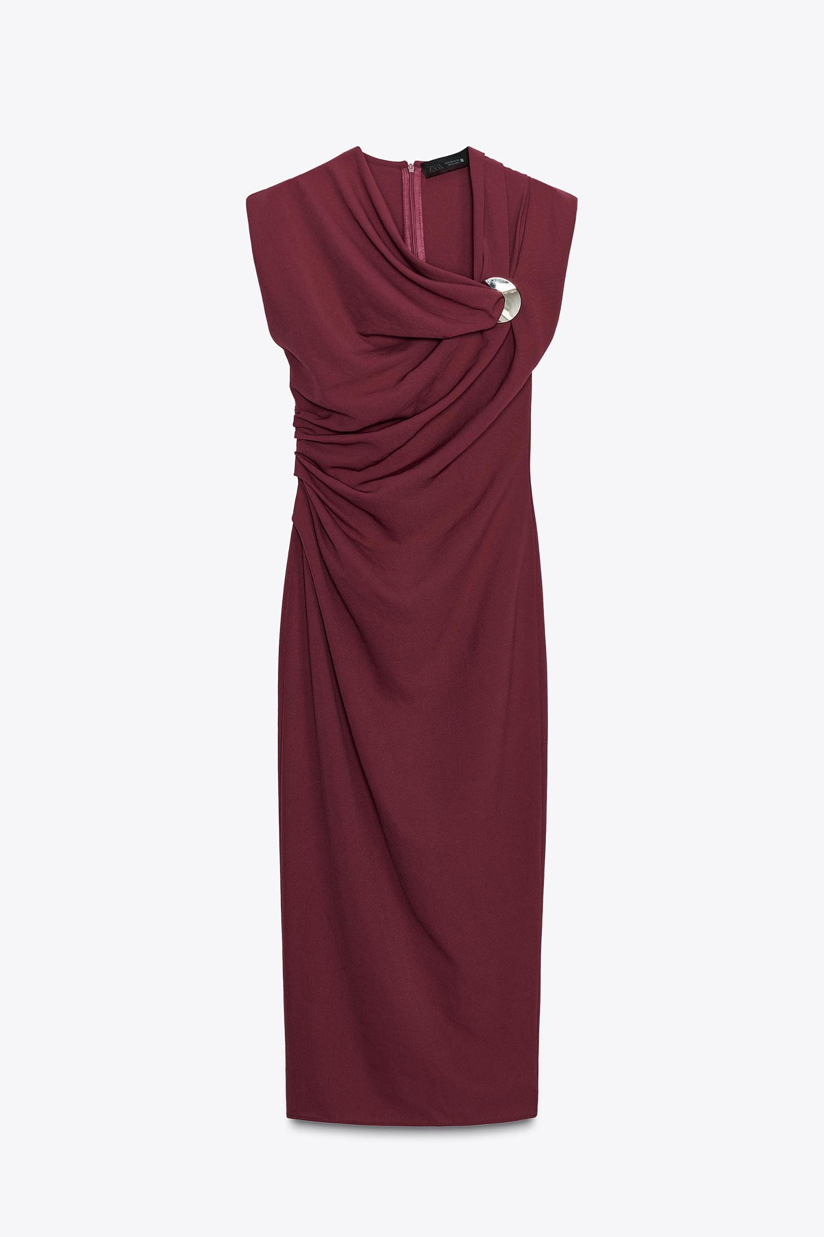 GOLD APPLIQUÉ MIDI DRESS Product Image
