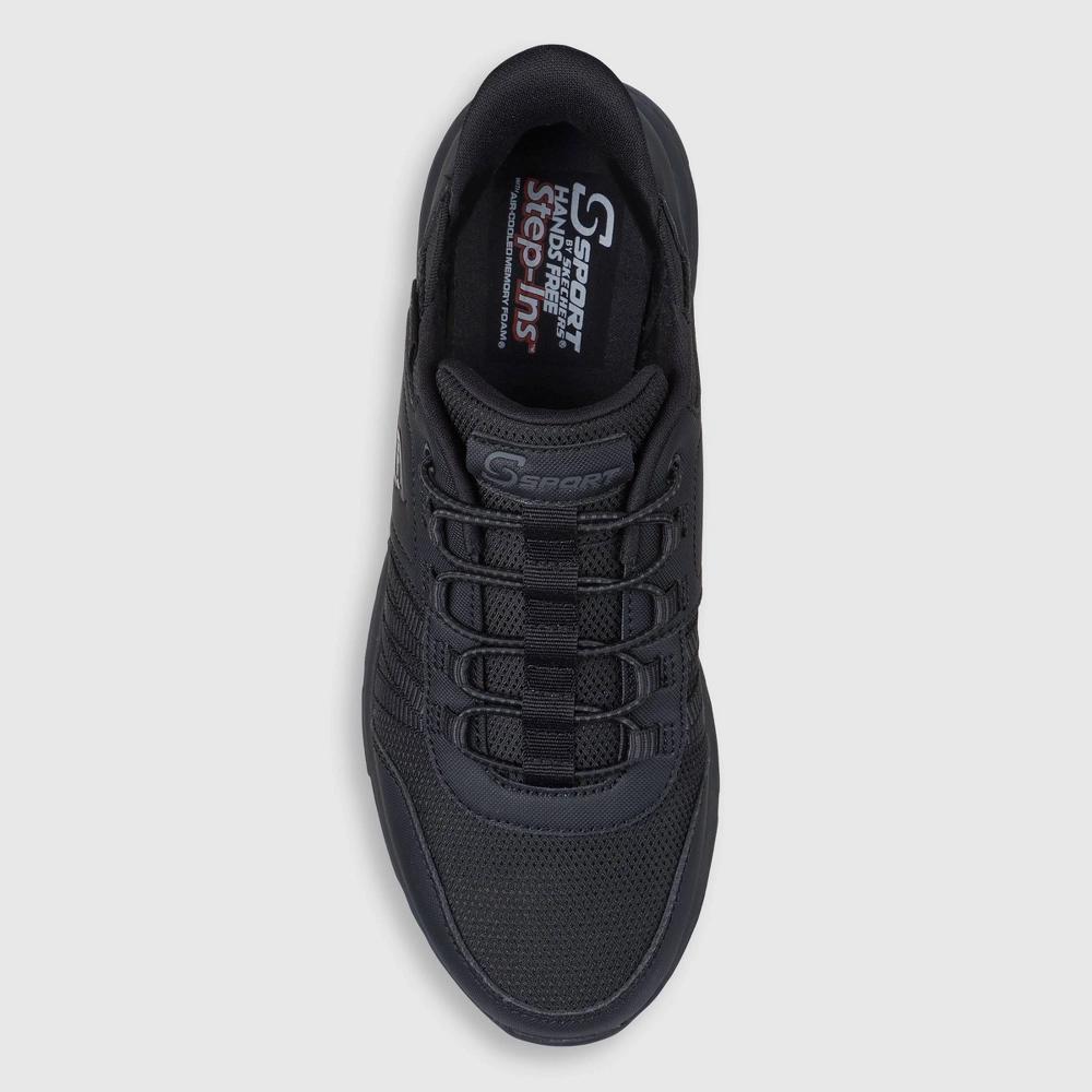 S Sport By Skechers Men's Sandler Sneakers - Black 7: Slip On, Cushioned Insole, Flocked Outsole Product Image